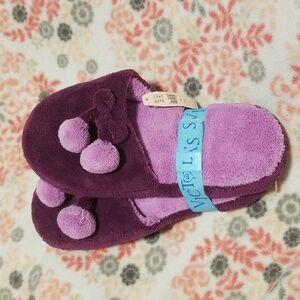Victoria's Secret Purple Pink Soft Slippers Large